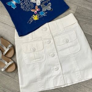 CYNTHIA STEEFE White Mini Skirt size 4